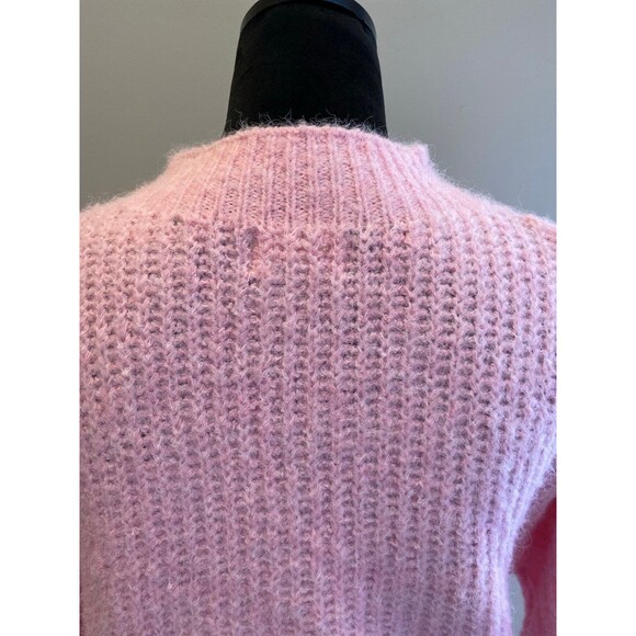 Universal Thread Sweater Size Large Soft Pink Super Soft Fuzzy Cable Knit Comfy - Picture 6 of 12